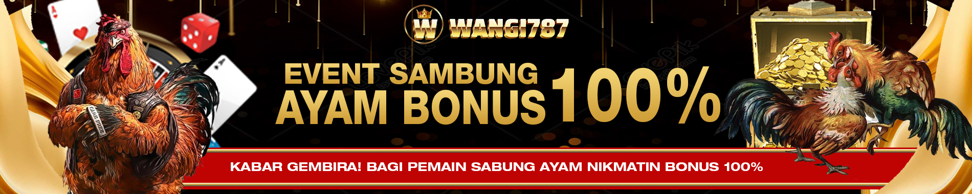 BONUS SABUNG AYAM 100%